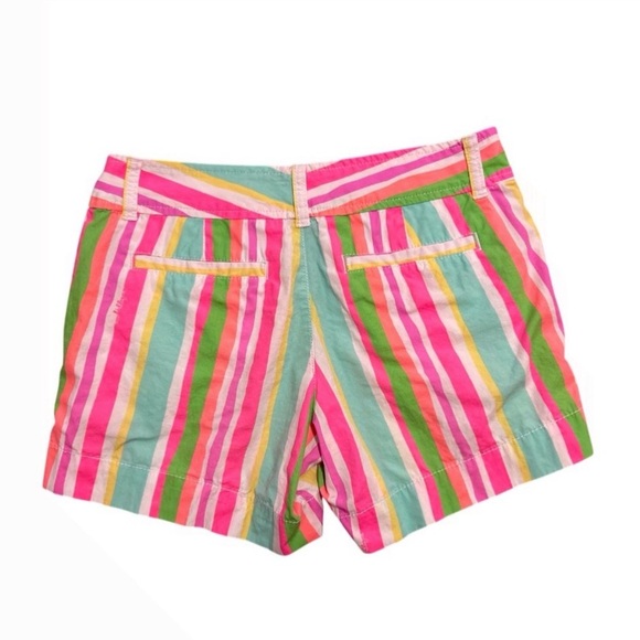 Lilly Pulitzer Neon Stripe Callahan Shorts - Size 0 - Picture 2 of 7